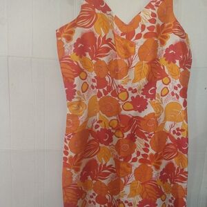 Vintage Bob Mackie Beautiful Lined silk sheath Sleeveless dress